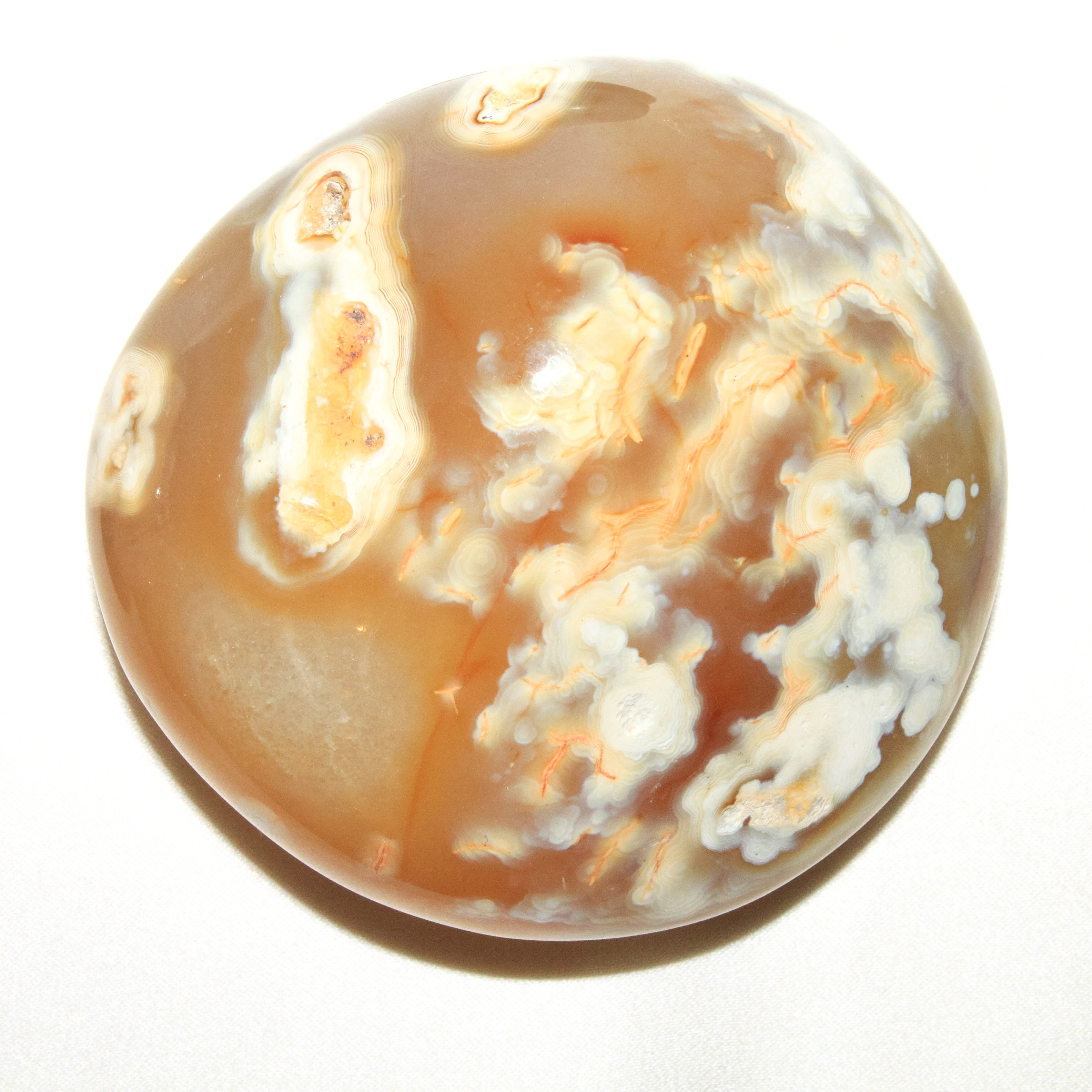 Karneol sněžný - 8,5 cm