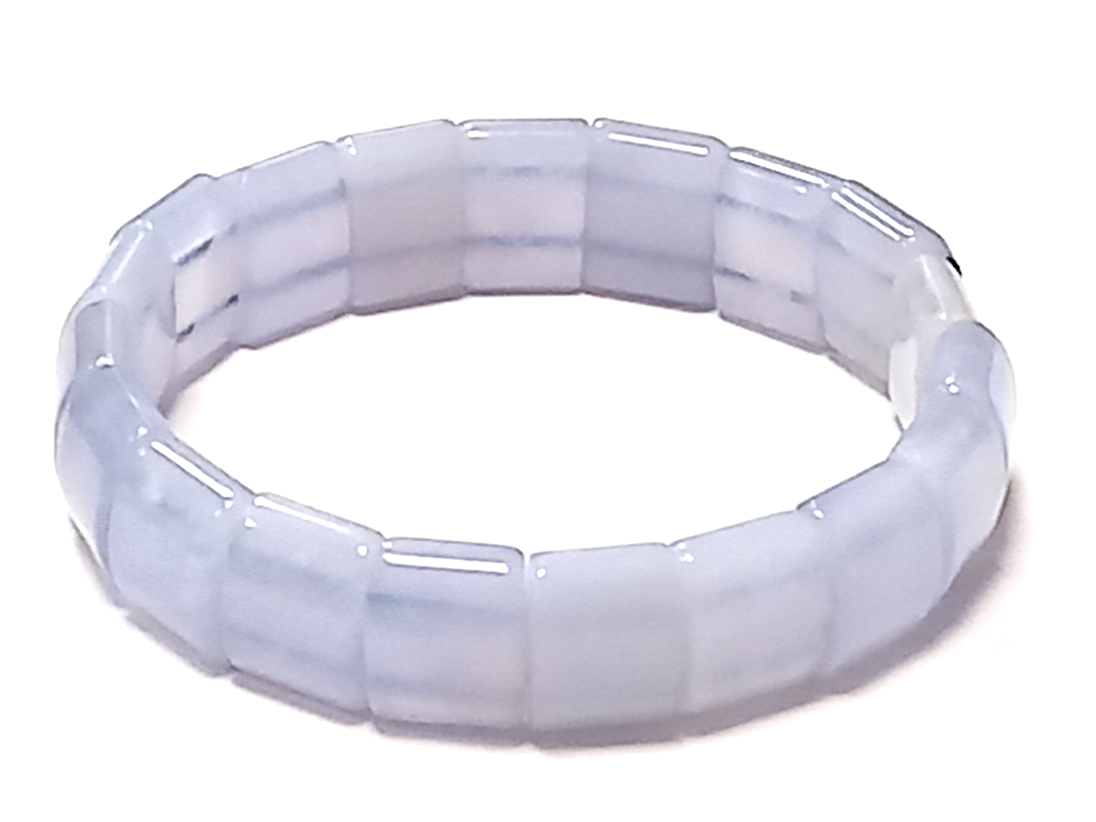 Chalcedon A - plochý náramek